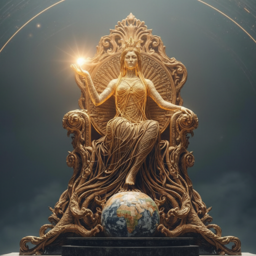 Ethereal gold radiant silhouette representing Lita Goddess of Growth, symbolising sovereign transformation and personal expansion.